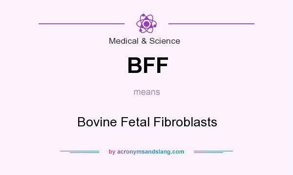 What does BFF mean? It stands for Bovine Fetal Fibroblasts