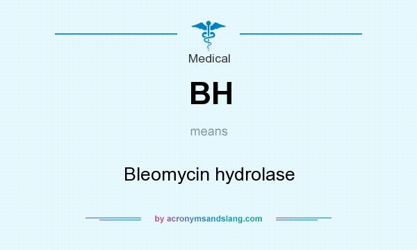 What does BH mean? It stands for Bleomycin hydrolase