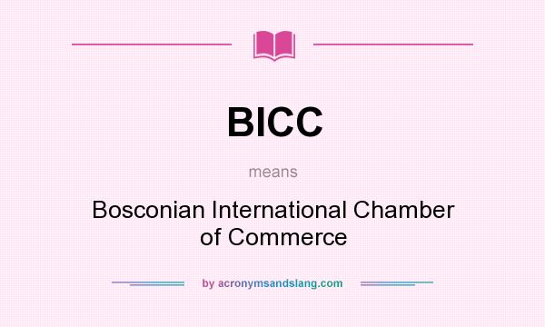 What does BICC mean? It stands for Bosconian International Chamber of Commerce