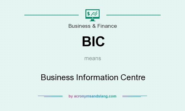What does BIC mean? It stands for Business Information Centre