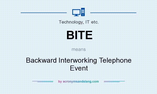 What does BITE mean? It stands for Backward Interworking Telephone Event