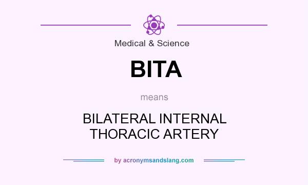 What does BITA mean? It stands for BILATERAL INTERNAL THORACIC ARTERY