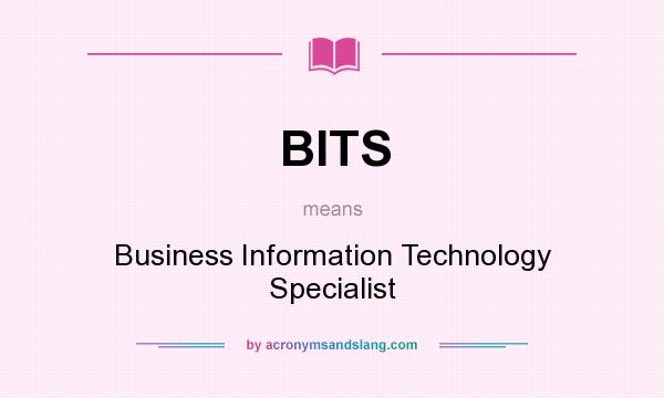 What does BITS mean? It stands for Business Information Technology Specialist