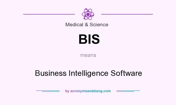 What does BIS mean? It stands for Business Intelligence Software