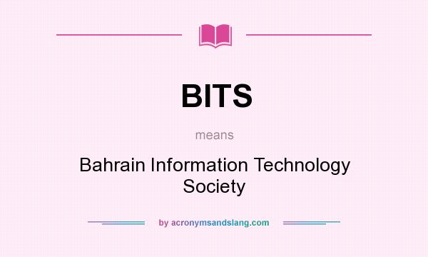 What does BITS mean? It stands for Bahrain Information Technology Society