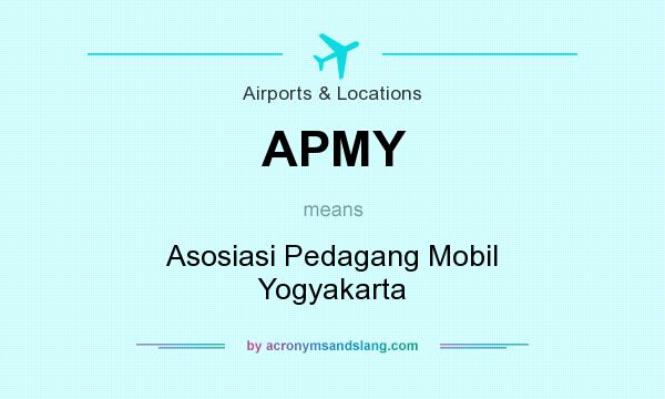 What does APMY mean? It stands for Asosiasi Pedagang Mobil Yogyakarta