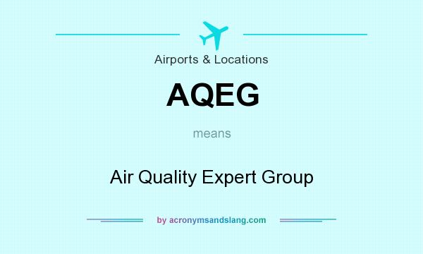 What does AQEG mean? It stands for Air Quality Expert Group