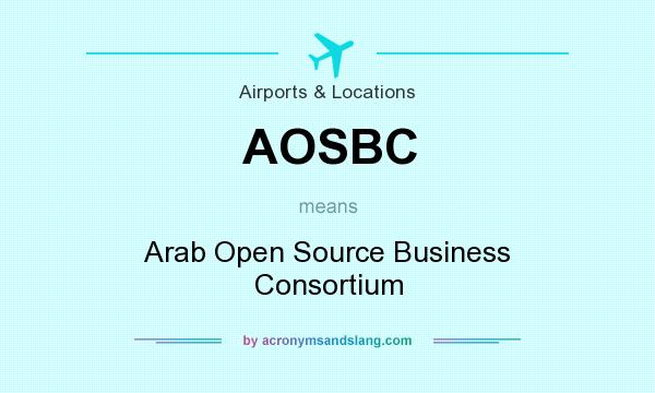 What does AOSBC mean? It stands for Arab Open Source Business Consortium
