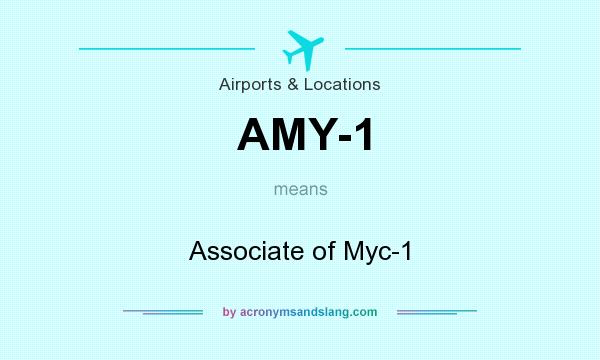 What does AMY-1 mean? It stands for Associate of Myc-1