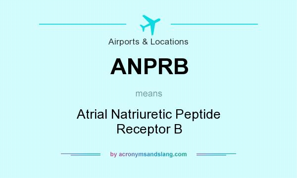 What does ANPRB mean? It stands for Atrial Natriuretic Peptide Receptor B