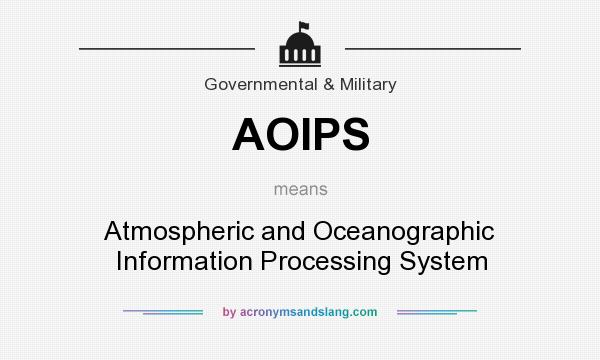 What does AOIPS mean? It stands for Atmospheric and Oceanographic Information Processing System