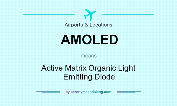 What does AMOLED mean? It stands for Active Matrix Organic Light Emitting Diode
