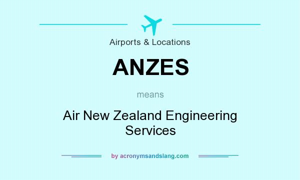 What does ANZES mean? It stands for Air New Zealand Engineering Services