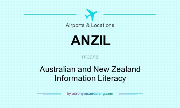 What does ANZIL mean? It stands for Australian and New Zealand Information Literacy