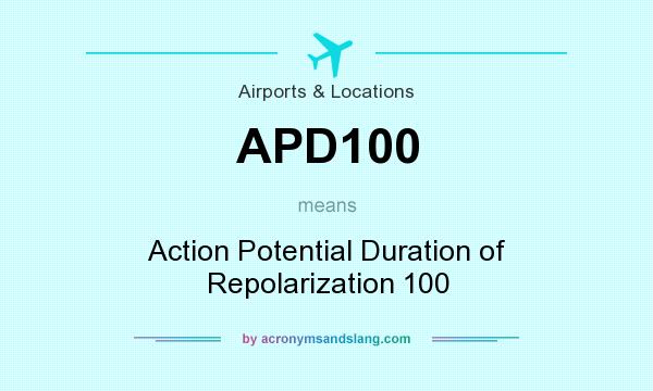 What does APD100 mean? It stands for Action Potential Duration of Repolarization 100