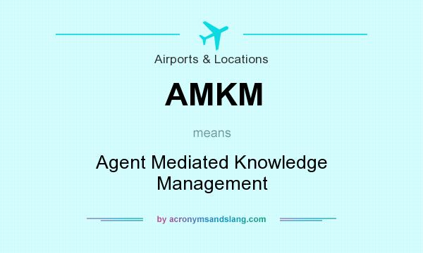 What does AMKM mean? It stands for Agent Mediated Knowledge Management