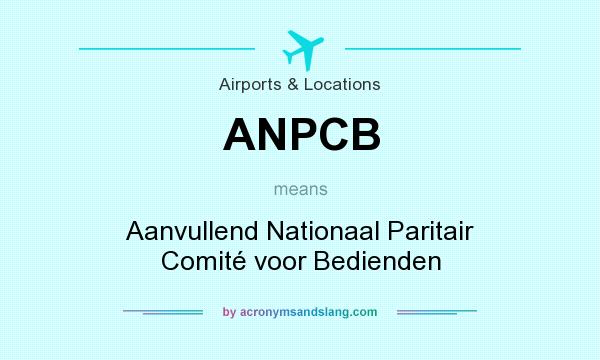 What does ANPCB mean? It stands for Aanvullend Nationaal Paritair Comité voor Bedienden