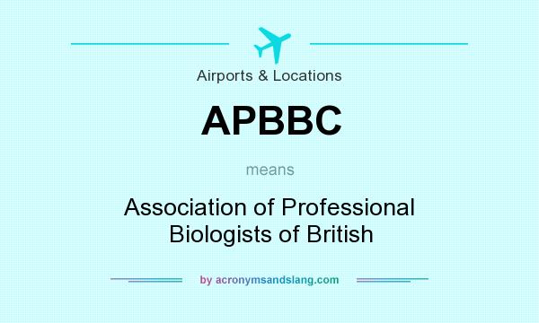 What does APBBC mean? It stands for Association of Professional Biologists of British