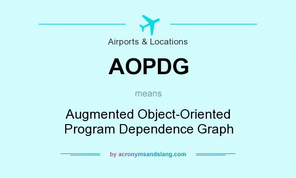 What does AOPDG mean? It stands for Augmented Object-Oriented Program Dependence Graph