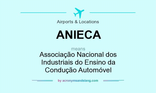 What does ANIECA mean? It stands for Associação Nacional dos Industriais do Ensino da Condução Automóvel