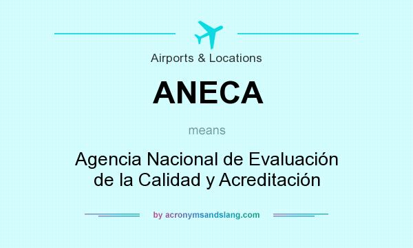 What does ANECA mean? It stands for Agencia Nacional de Evaluación de la Calidad y Acreditación