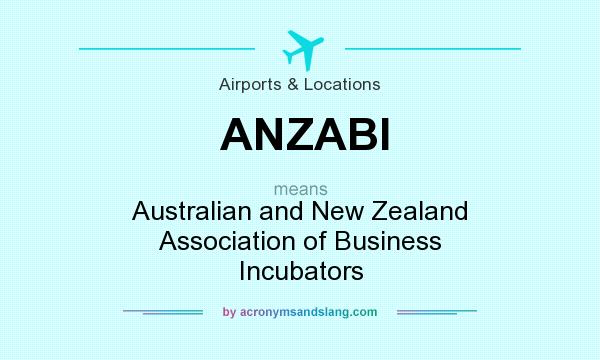 What does ANZABI mean? It stands for Australian and New Zealand Association of Business Incubators