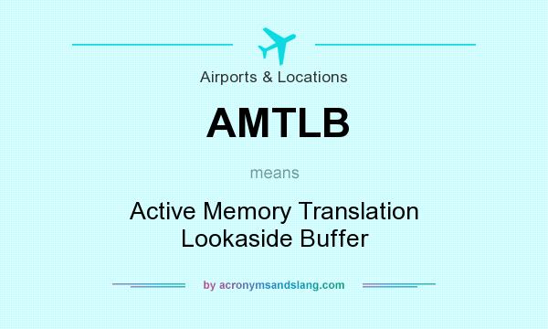 What does AMTLB mean? It stands for Active Memory Translation Lookaside Buffer