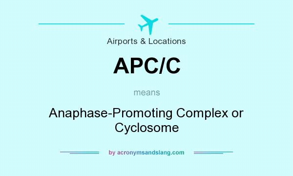 What does APC/C mean? It stands for Anaphase-Promoting Complex or Cyclosome