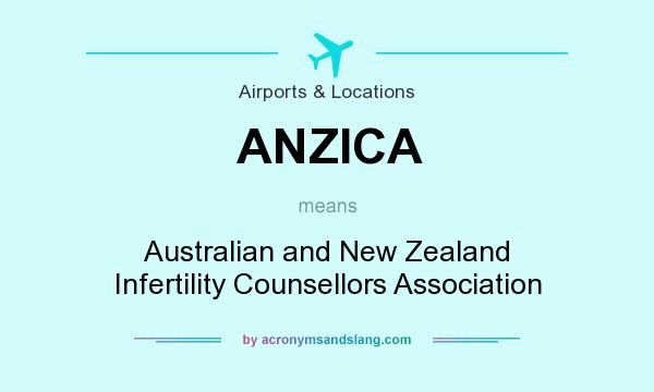 What does ANZICA mean? It stands for Australian and New Zealand Infertility Counsellors Association