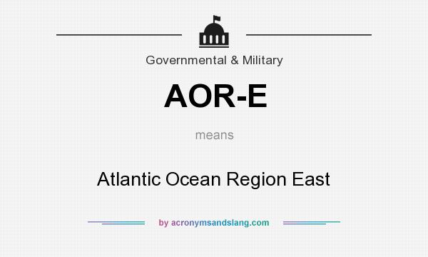 What does AOR-E mean? It stands for Atlantic Ocean Region East