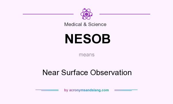What does NESOB mean? It stands for Near Surface Observation