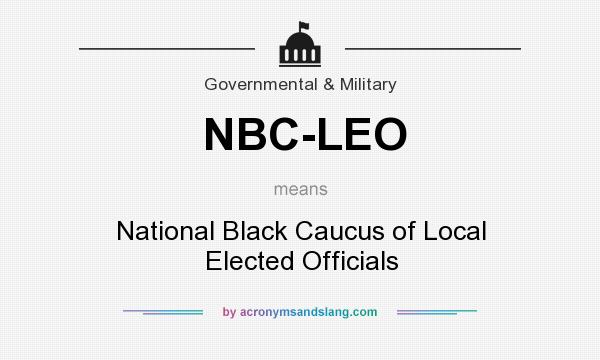 What does NBC-LEO mean? It stands for National Black Caucus of Local Elected Officials