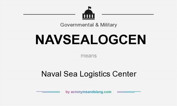 What does NAVSEALOGCEN mean? It stands for Naval Sea Logistics Center