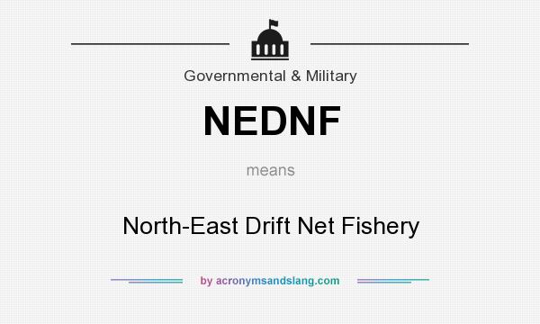 What does NEDNF mean? It stands for North-East Drift Net Fishery
