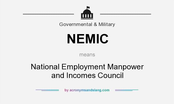What does NEMIC mean? It stands for National Employment Manpower and Incomes Council
