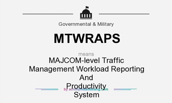 What does MTWRAPS mean? It stands for MAJCOM-level Traffic Management Workload Reporting And Productivity System