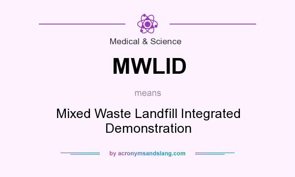 What does MWLID mean? It stands for Mixed Waste Landfill Integrated Demonstration