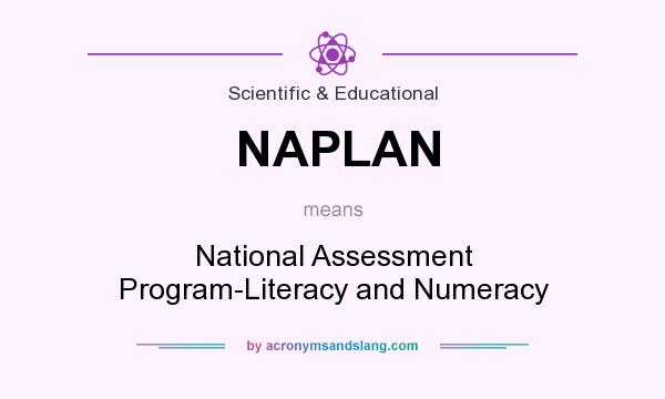 What does NAPLAN mean? It stands for National Assessment Program-Literacy and Numeracy