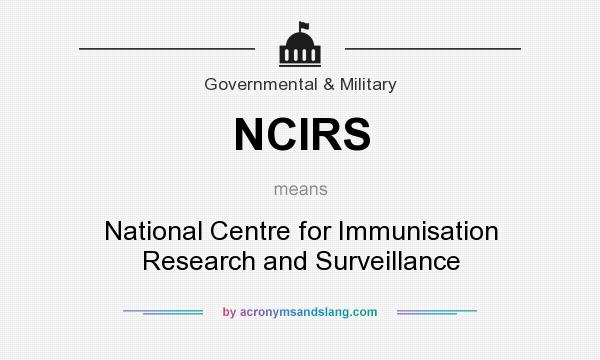 What does NCIRS mean? It stands for National Centre for Immunisation Research and Surveillance