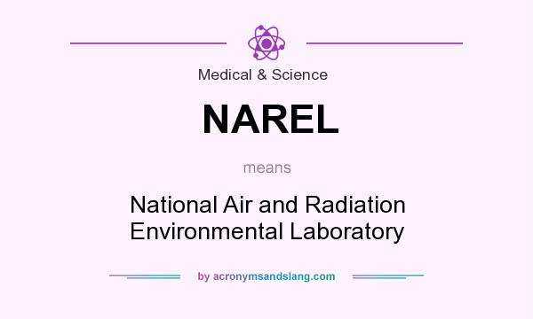 What does NAREL mean? It stands for National Air and Radiation Environmental Laboratory