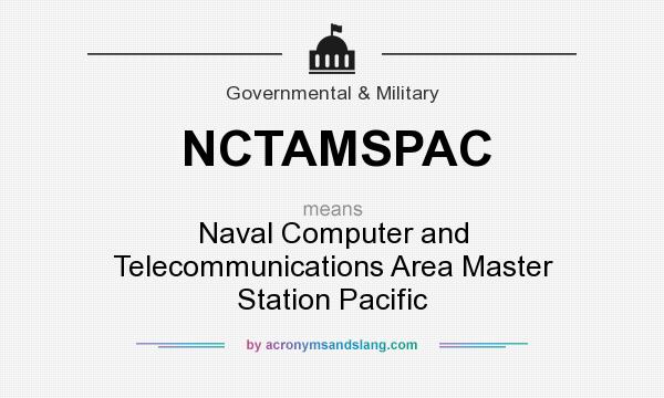 What does NCTAMSPAC mean? It stands for Naval Computer and Telecommunications Area Master Station Pacific