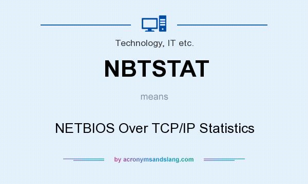 What does NBTSTAT mean? It stands for NETBIOS Over TCP/IP Statistics