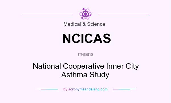 What does NCICAS mean? It stands for National Cooperative Inner City Asthma Study