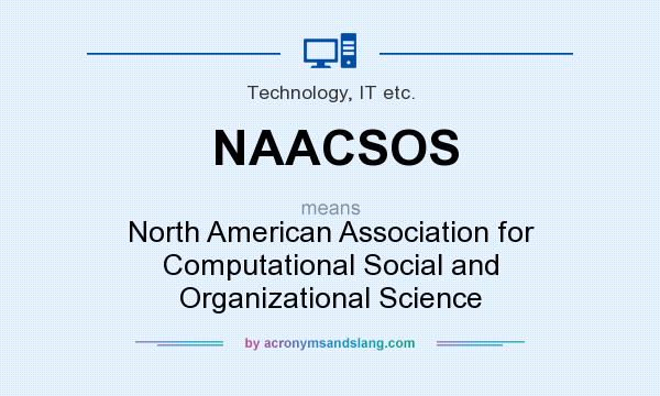 What does NAACSOS mean? It stands for North American Association for Computational Social and Organizational Science