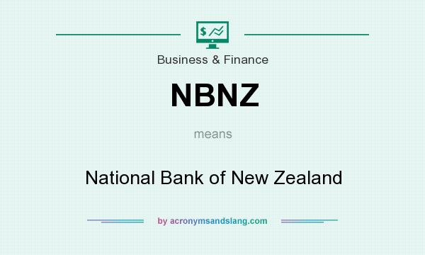 What does NBNZ mean? It stands for National Bank of New Zealand