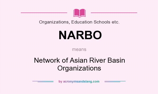 What does NARBO mean? It stands for Network of Asian River Basin Organizations