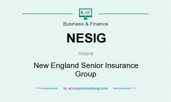 What does NESIG mean? It stands for New England Senior Insurance Group