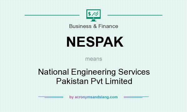 What does NESPAK mean? It stands for National Engineering Services Pakistan Pvt Limited