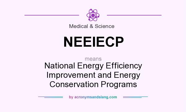 What does NEEIECP mean? It stands for National Energy Efficiency Improvement and Energy Conservation Programs