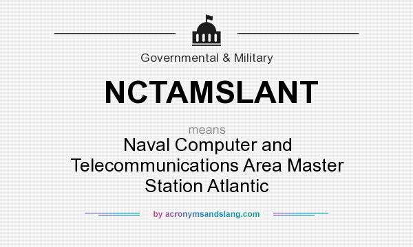 What does NCTAMSLANT mean? It stands for Naval Computer and Telecommunications Area Master Station Atlantic
